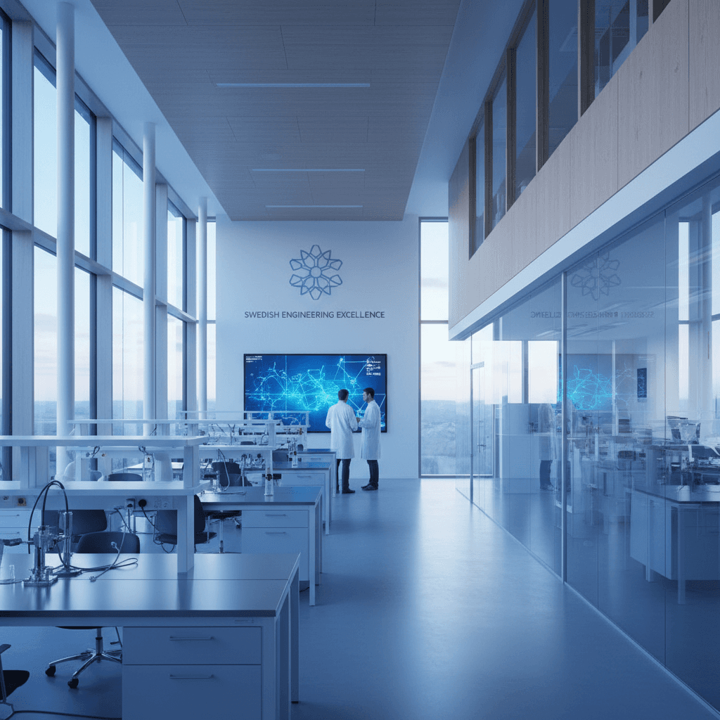 Swedish engineering and Stockholm waterfront